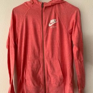 Pink Nike Zip-Up Hoodie